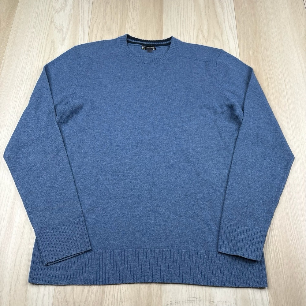 Smartwool Sweater Blue Merino Wool Blend Crew Neck Pullover Mens Size Medium
